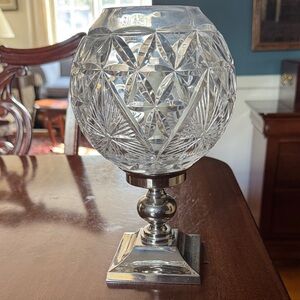 Waterford Crystal Times Square hurricane candle holder